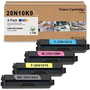 JUEL Compatible Replacement for Lexmark 4 Pack CS331 20N10K0 20N10C0 20N10M0 20N10Y0 Toner Cartridge | Works with CS331dw CX331adwe Printer, (K/C/M/Y)