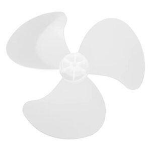 feeshow 16 inch plastic three leaves fan blade replacement with/without fan nut electric fan blades accessories white b with nut one size