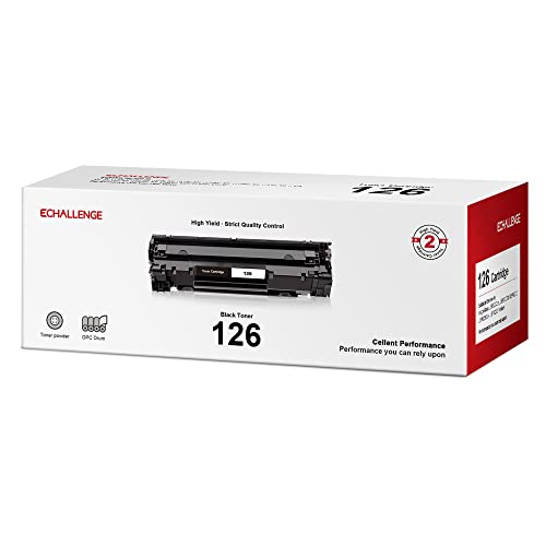 ECHALLENGE CRG126 CRG-126 Compatible Toner Cartridge Replacement for Canon 126 CRG126 CRG-126 to Use with ImageCLASS LBP6230dw LBP6200d MF4770n D530 (2 Black)