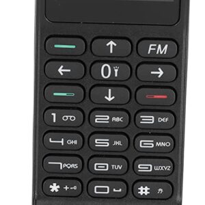Diyeeni Classic Old Mobile Phone, 1.54in Screen Retro Mobile Phone, 2G Cell Phone for Elderly, 4800mAh Battery, Dual Card Dual Standby, Support Radio, Bluetooth, Vibration, Flashlight(Black)