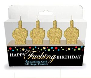 happy fucking birthday fu candle set