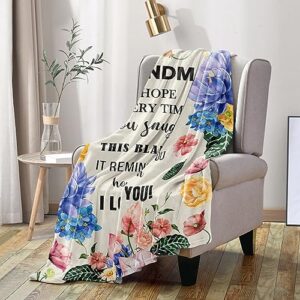 Xutapy Grandma Gifts Blanket 60’’x50’’, Best Gifts for Grandma, Great Grandma Birthday Gifts, Grandma Gifts from Grandchildren, Gigi Gifts for Grandma, Nana Gifts, to My Grandmother Gift Ideas