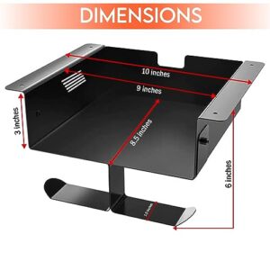 MomsUnited – Premium Under Desk Storage – Convenient Under Desk Drawer – Mountable Desk Drawer for Office & Home – Desk Storage from Alloy Steel – Ideal for Organizing – Size – Black/White