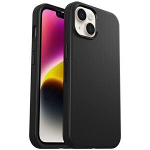 otterbox iphone 14 & iphone 13 symmetry series case - black , ultra-sleek, wireless charging compatible, raised edges protect camera & screen
