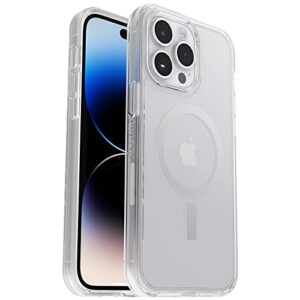 otterbox symmetry series+ clear antimicrobial case with magsafe for iphone 14 pro max (only) - clear