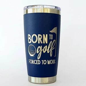 20 oz golf coffee mug, golf gift for men, stainless steel travel mug with lid, golfing accessories