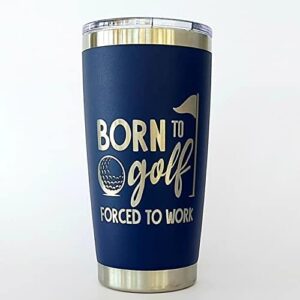 20 oz Golf Coffee Mug, Golf Gift for Men, Stainless Steel Travel Mug with Lid, Golfing Accessories