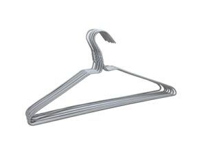 white vinyl coated drip dry wire hanger 10pc