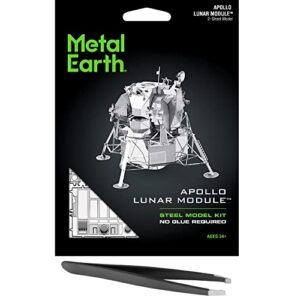 metal earth apollo lunar module 3d metal model kit bundle with tweezers fascinations