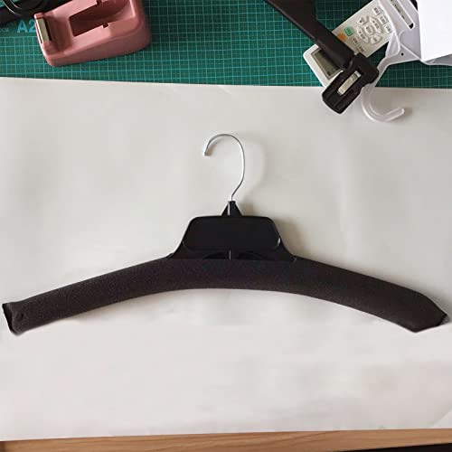 Milisten Hanger Sponge Cover 20pcs Hanger Grips Hanger Sponge Strips Foam Hanger Protection Strips Anti- Skid Hanger Covers Clothes Hanging Accessories Hangers Garment Protector