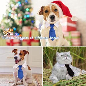 HACRAHO Pet Bow Tie and Neck Tie, 4 Pieces Adjustable Formal Pet Costume Necktie Collar Puppy Kitten Wedding Birthday Tux Collar Bow Tie for Dog Cat