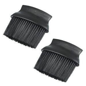 x autohaux 2pcs car interior soft hair dust removal brush car cleaning brush dust collectors for car dashboards air conditioning vents black