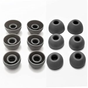 silicone ear tips for beats fit pro replacement tips for beats fit pro/beats studio buds earbuds 6 pairs lms gray
