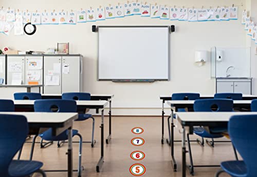 WaaHome 36pcs Number Line Up Spots Dots for Classroom Floor, 4" Rainbow Number Spot Markers Stickers, Classroom Line Up Stickers Labels for Back to School Kindergarten Elementary Teacher Supplies