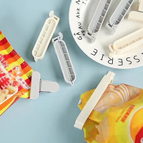 Plastic Sealing Clips Bag Clips for Food Snacks , Chip Clips Food Clips,1.6-3.2-4inch,Fresh-Keeping Clamp Sealer, Three Sizes and Two Colors(32PCS)