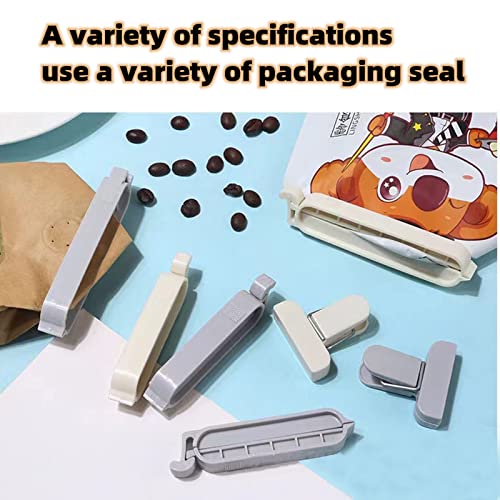 Plastic Sealing Clips Bag Clips for Food Snacks , Chip Clips Food Clips,1.6-3.2-4inch,Fresh-Keeping Clamp Sealer, Three Sizes and Two Colors(32PCS)