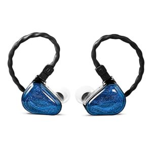 fanmusic truthear x crinacle zero earphone dual dynamic drivers in-ear earphone with 0.78 2pin cable earbuds (zero)