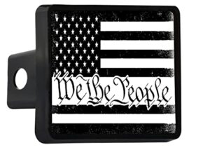usa american flag trailer hitch cover plug us patriotic vintage rustic flag constitution we the people