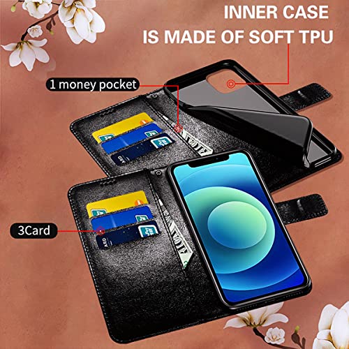 Unique-Custom-Gift Personalized Photo Premium PU Leather Wallet Phone Case with Kickstand and Flip Cover for Apple iPhone 5S 6S 7 8 Plus SE XR XS 11 12 13 Pro Max, Customize Picture on Front and Back