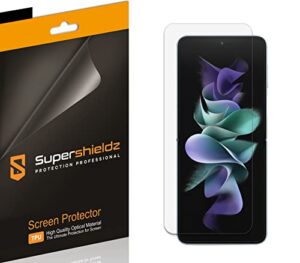 supershieldz (2 pack) designed for samsung galaxy z flip 4 5g screen protector, high definition clear shield (tpu)