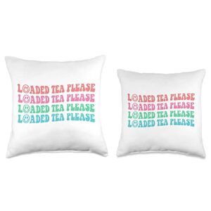 HBL MERCH Loaded Tea Design Throw Pillow, 18x18, Multicolor
