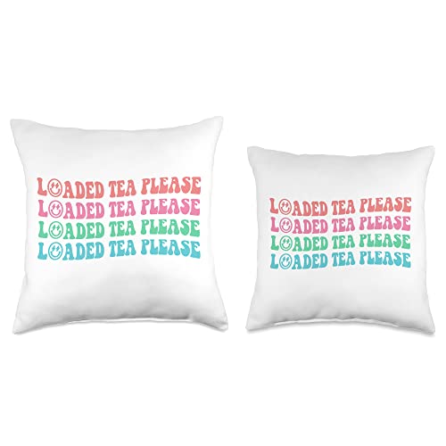 HBL MERCH Loaded Tea Design Throw Pillow, 18x18, Multicolor