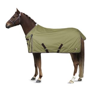 horze monster pony turnout sheet - grey green - 63 in