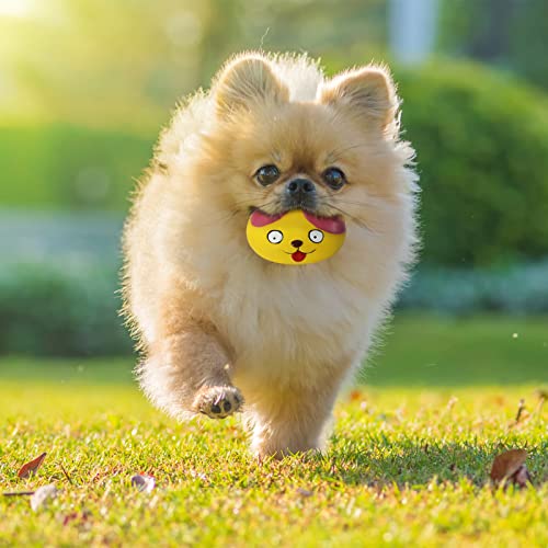 HDSX Squeaky Dog Toys Funny Animal Dog Balls for Puppy Small Pet Dogs 6 Pcs/Set (Cat)