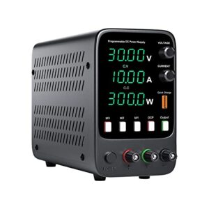 gixaa dc power supply variable dc power supply current stabilizer laboratory bench source regulated switching adjustable variable coarse and fine adjustments voltage regulator with lcd display