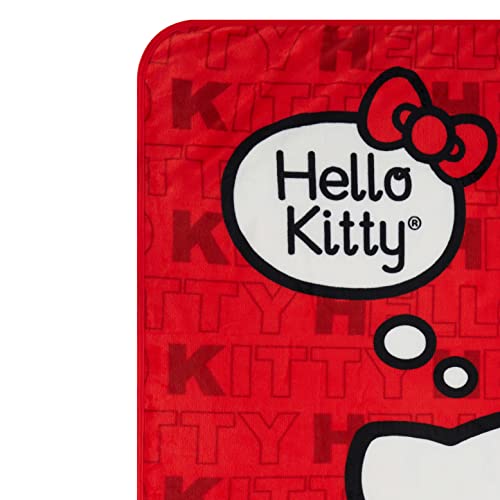 Northwest Hello Kitty Fleece Throw Blanket - Hello Kitty Plush Fleece Throw - Hello Kitty Throw Blanket (Hello Kitty)