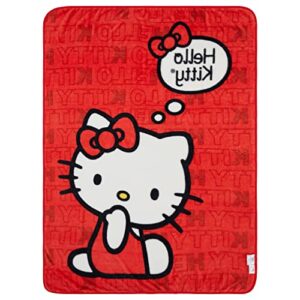 Northwest Hello Kitty Fleece Throw Blanket - Hello Kitty Plush Fleece Throw - Hello Kitty Throw Blanket (Hello Kitty)