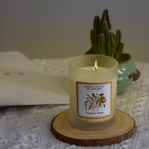 Scented Candle Freesia&English Pear Premium Aroma Candle, Candles for Home Scented Smoke-Free jar Candle