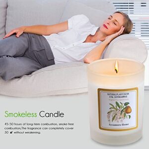 Scented Candle Freesia&English Pear Premium Aroma Candle, Candles for Home Scented Smoke-Free jar Candle