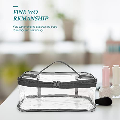 Cabilock Travel Toiletry Bag Clear Makeup Bags 1 pieces Portable Clear Makeup loncheras para hombres clear cosmetic bag toiletry carry pouch Bag Ipper Clear Toiletry Bags Travel Makeup Bag