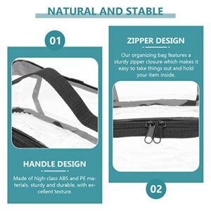 Cabilock Travel Toiletry Bag Clear Makeup Bags 1 pieces Portable Clear Makeup loncheras para hombres clear cosmetic bag toiletry carry pouch Bag Ipper Clear Toiletry Bags Travel Makeup Bag