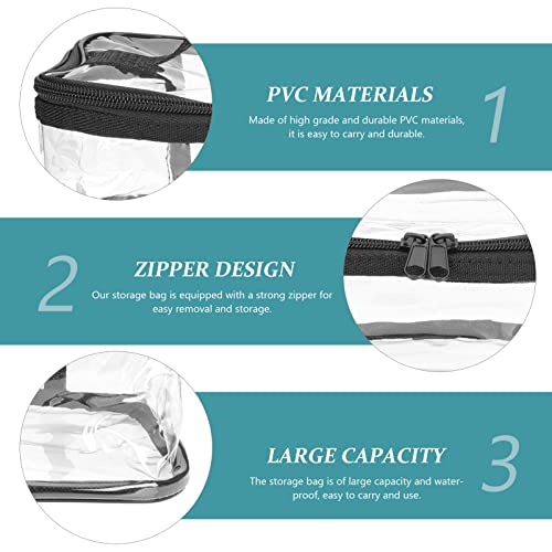 Cabilock Travel Toiletry Bag Clear Makeup Bags 1 pieces Portable Clear Makeup loncheras para hombres clear cosmetic bag toiletry carry pouch Bag Ipper Clear Toiletry Bags Travel Makeup Bag