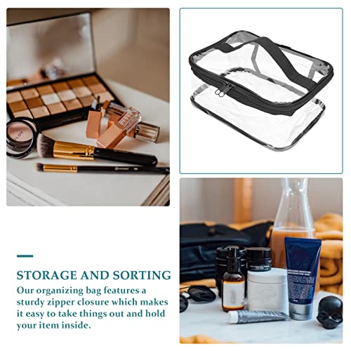 Cabilock Travel Toiletry Bag Clear Makeup Bags 1 pieces Portable Clear Makeup loncheras para hombres clear cosmetic bag toiletry carry pouch Bag Ipper Clear Toiletry Bags Travel Makeup Bag