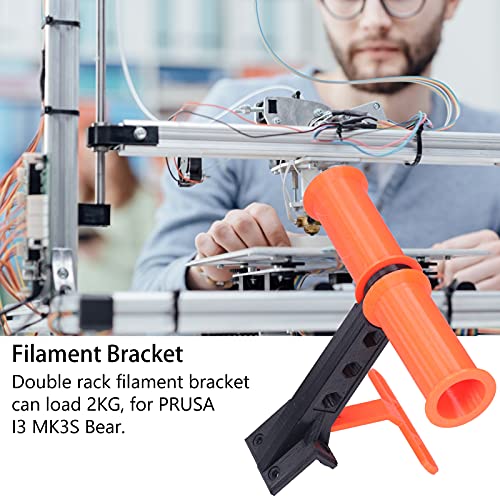 Filaments Spool Holder, 3D Printer Filament Bracket Durable High Hardness Double Rack Accurate for PRUSA I3 MK3S Bear