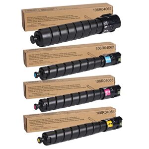 Versalink C9000 Remanufactured Extra High Yield Toner Cartridge Black Cyan Magenta Yellow Replacement for Xerox 106R04062 106R04063 106R04064 106R04065.