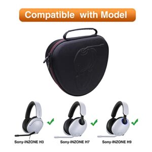 LTGEM EVA Hard Storage Case for Sony-INZONE H3 or H7 or H9 Wired Gaming Headset, Over-Ear Headphones with 360 Spatial Sound, MDR-G300 or WH-G700 or WH-G900N - Travel Protective Carrying Bag