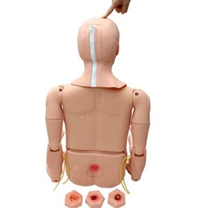 PreAsion Manikin Training 24 Wound ModulesTrauma Manikin Care Multi Functional Anatomical Human Model Advanced Training Manikin Model Demonstration Manikin for Men and Women Life-Size Nursing Model