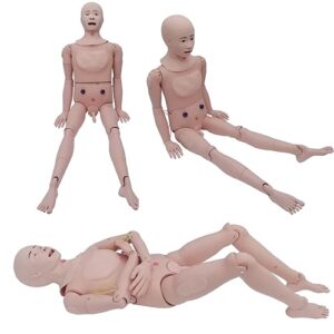 PreAsion Manikin Training 24 Wound ModulesTrauma Manikin Care Multi Functional Anatomical Human Model Advanced Training Manikin Model Demonstration Manikin for Men and Women Life-Size Nursing Model