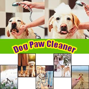 Dog Paw Cleaner-Paw Washer,2 in 1 Paw Cleaner for Dogs with Towel，Suitable for Dogs and Cats (M, Blue)