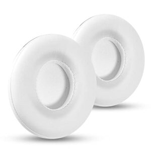 earpad cushions cover replacement for beats solo 2 solo 3 wireless on-ear headphone, protein leather memory foam ear cushions cover (white)