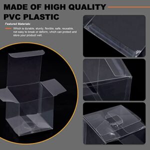 Tanstic 30Pcs Plastic Clear Favor Boxes for Gifts, 3 Sizes Clear Gift Boxes Transparent Cube Boxes Candy Gift Box Plastic Gift Boxes for Dessert Candy (2.3x2.3x2.3 inch, 3.1x3.1x3.1 inch, 4x4x4 inch)