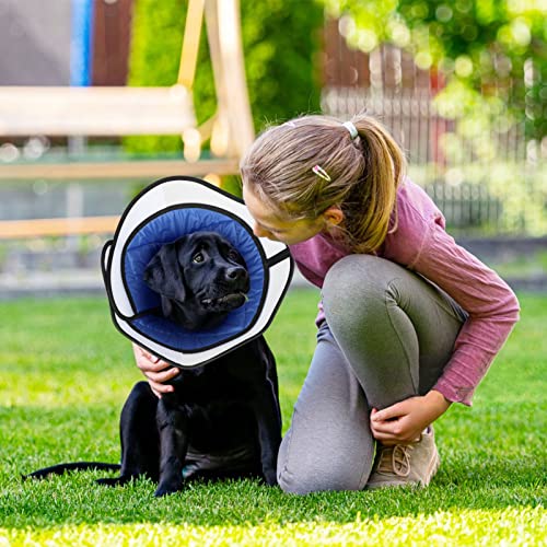 Manificent Dog Cone Collar for Dog After Surgery, Soft Recovery Cone for Medium Large Dog, Prevent Pet Puppy Bite Licking Scratching Touching, Help Dog Healing from Wound S Size