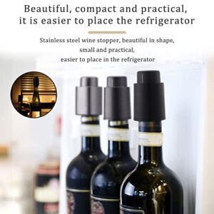 niceeshop [2-Pack] Reusable Wine Stoppers, Real Vacuum Wine Stoppers, Keep Freshness and Flavor 15 Days, Vacuum Wine Bottles with Time-Scale Records, Great Christmas Gift for Wine Lovers.