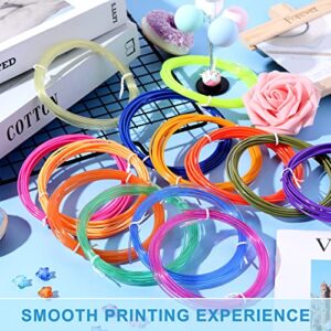 42 Colors 3D Printing Filament 413 Feet, 9.8 Feet Per Color, 1.75mm PLA Filament Bundle 3D Printing Refills