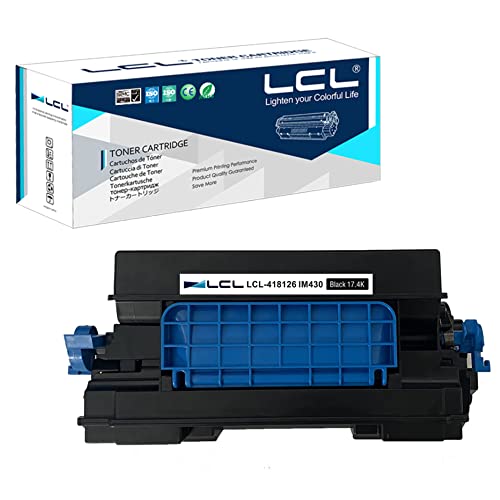 LCL Compatible Toner Cartridge Replacement for Ricoh 418126 IM430 IM430F Savin IM430F Savin P502 High Yield IM 430F Savin IM430F Savin P502 Lanier P502 (1-Pack Black)