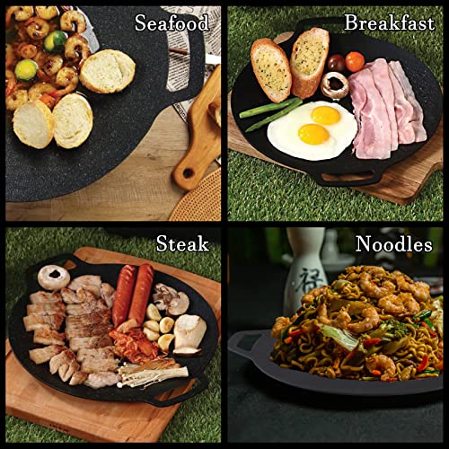 Griddle for Grill, Non-Stick Grill Griddle Pan,Stove Top Griddle Pan,Aluminum Grill for Griddle,Gas Stovetop,BBQ,Outdoor/Indoor,Dishwasher Safe,Don''t Need toSeasoned